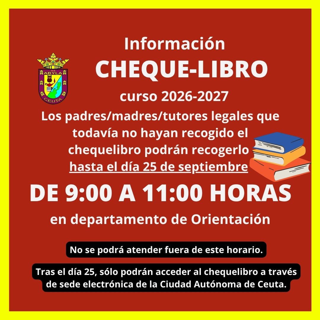 Chequelibro Horario ultimos dias