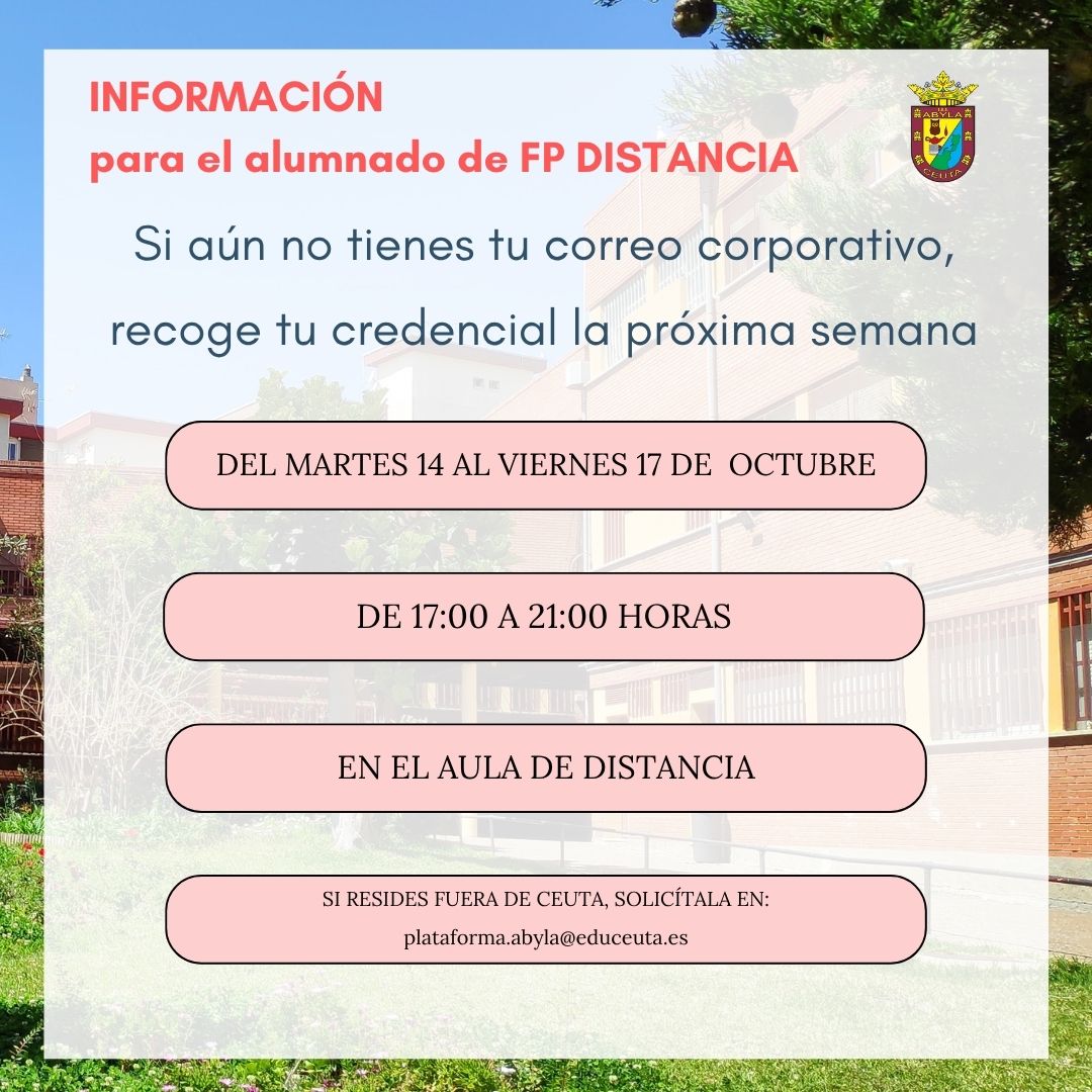 Informacion alumnado FP Distancia correos 2
